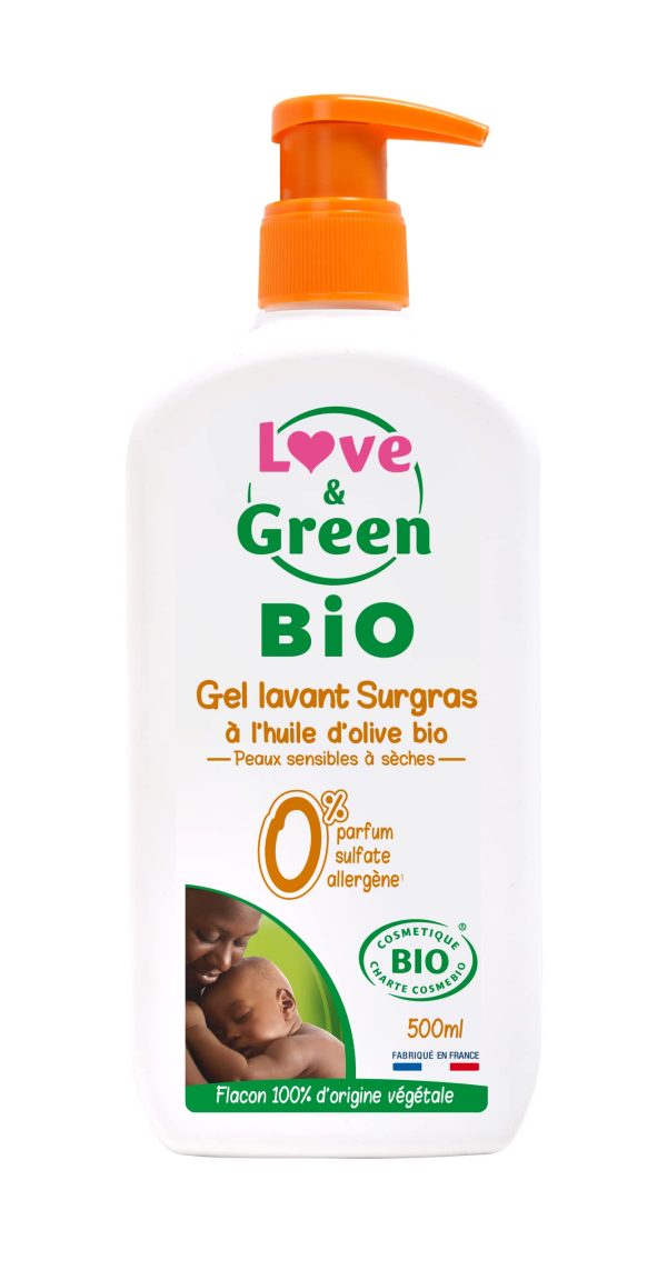 Love & Green – Gel Limpiador Surgras 0% Perfume, Sulfatos y Parabenos 500 ml Embalaje Deteriorado Sale