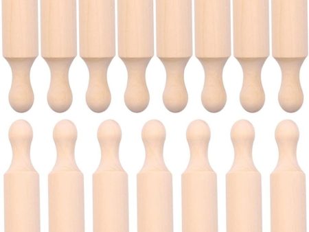 Lazycloud Juego de 15 rodillos de madera de 15.24 cm de largo rodillo de cocina pequeño Discount