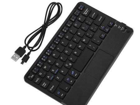 Richer-R Teclado Inalámbrico, Mini Teclado Bluetooth portátil y ultradelgado con Panel táctil para PC y Tablet Android - Caja Abierta Online now