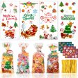 Pack de Bolsas de Celofán Navideñas para Caramelos con Etiquetas de Regalo Discount