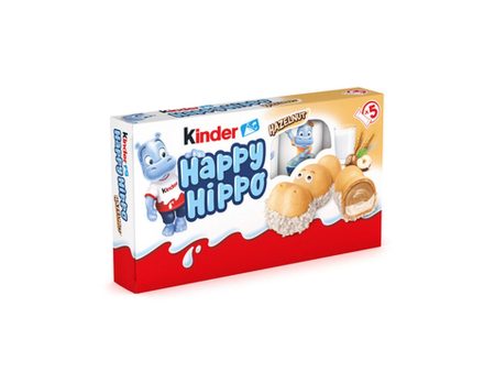 (Caducidad: 2024-03-22) Kinder Happy Hippo Galletas de Avellana 5 Pack 103g Online Hot Sale