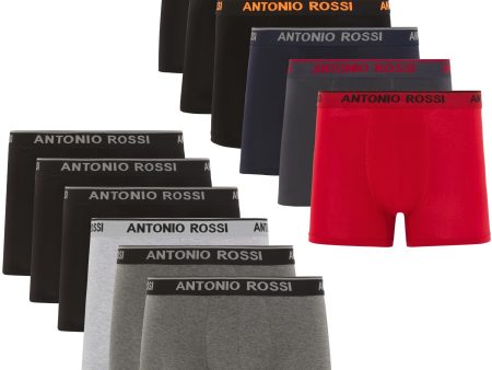 (Faltan 3, Incluye 9) Talla: XL - Pack de 12 Boxers Ajustados Para Hombre Antonio Rossi, Oscuro Surtido Embalaje Deteriorado Hot on Sale