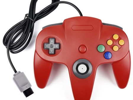 Controlador Retro Gamepad 64 N64 para Consola Nintendo 64 (Rojo) Embalaje Deteriorado Online