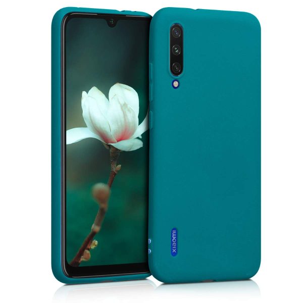 Funda kwmobile para Xiaomi Mi A3   CC9e - Ultrafina de TPU y Silicona con Bordes elevados anticaídas - petróleo Mate Embalaje Deteriorado Sale