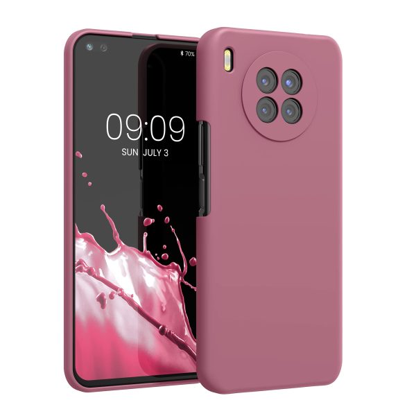 Funda kwmobile Compatible con Huawei Nova 8i - Case TPU y Silicona antigolpes - Rosa Oscuro Embalaje Deteriorado For Cheap