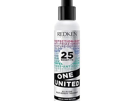 (Sin tapón) Redken, Spray protector multibeneficio, Tratamiento para todo tipo de cabellos, One United, 150 ml Embalaje Deteriorado Online Hot Sale