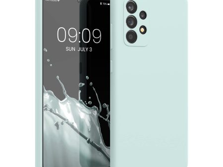 Funda kwmobile Compatible con Samsung Galaxy A52   A52 5G   A52s 5G - TPU y Silicona antigolpes - Apto Carga inalámbrica - Menta Cool Embalaje Deteriorado Cheap