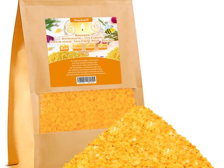 Pastillas de Cera de Abeja Amarilla BringLuck2U 1KG - 100% Pura para Cosmética Natural y Velas Embalaje Deteriorado Hot on Sale