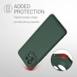 Funda kwmobile para Xiaomi Mi 11 - Ultrafina de TPU y Silicona con Bordes elevados anticaídas - Verde Musgo Embalaje Deteriorado Online now