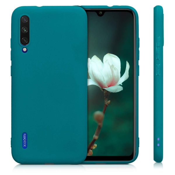 Funda kwmobile para Xiaomi Mi A3   CC9e - Ultrafina de TPU y Silicona con Bordes elevados anticaídas - petróleo Mate Embalaje Deteriorado Sale