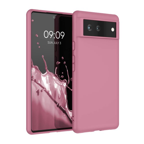 Funda kwmobile para Google Pixel 6 - Diseño elegante y resistente - Rosa Oscuro Embalaje Deteriorado For Discount