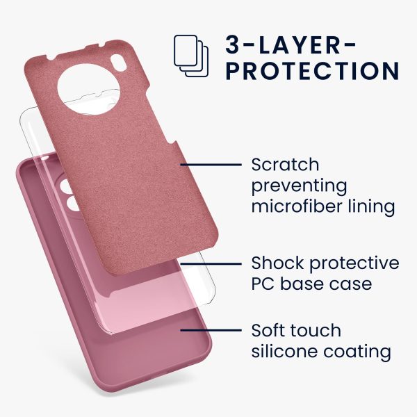 Funda kwmobile Compatible con Huawei Nova 8i - Case TPU y Silicona antigolpes - Rosa Oscuro Embalaje Deteriorado For Cheap